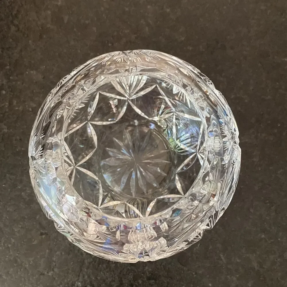 Vintage Leaded Crystal‎ Rose Bowl 
